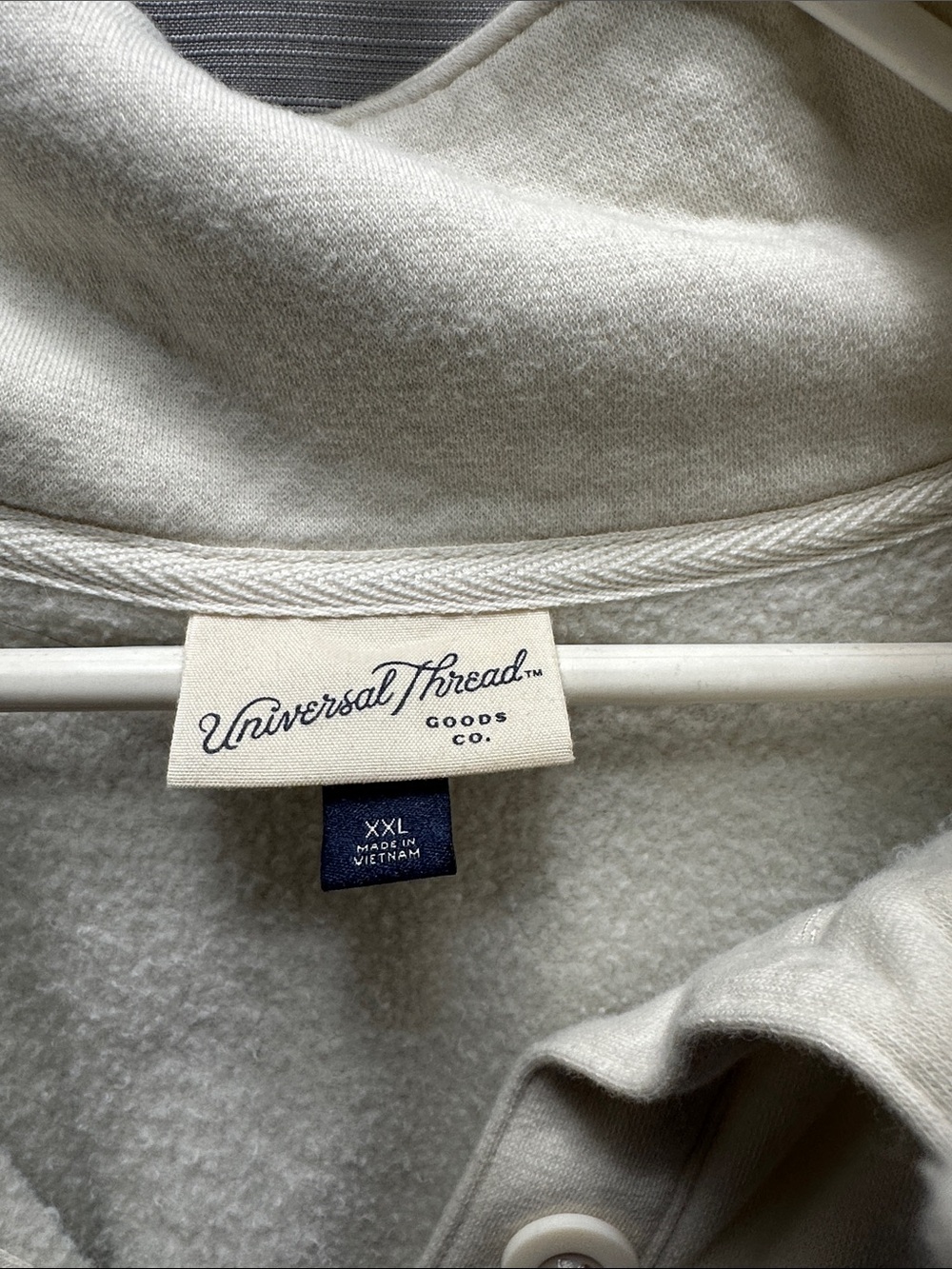 Universal Thread Off-White Button-Neck Pullover - Picture 2 of 3